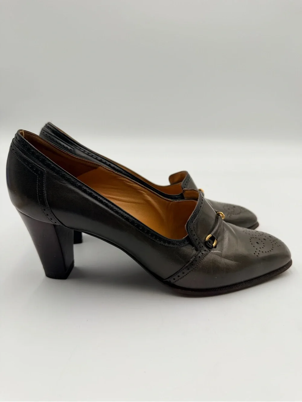 Bally of Switzerland Vintage Horsebit Leather Pumps Women’s Size 5